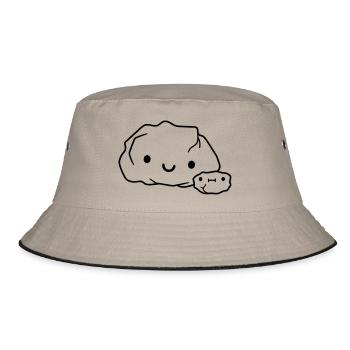 stone family stone mum - Bucket Hat - khaki/black - Front