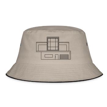 Modern house - Bucket Hat - khaki/black - Front