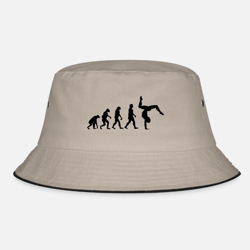 Gymnastics handstand evolution Bucket Hat