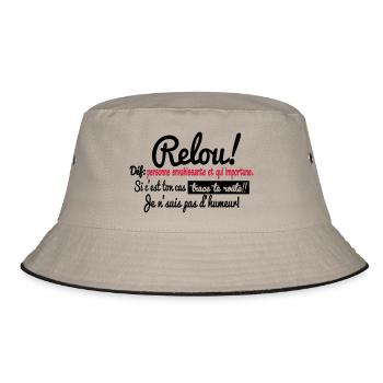 RELOU:définition!!! - Bob - kaki/noir - Devant