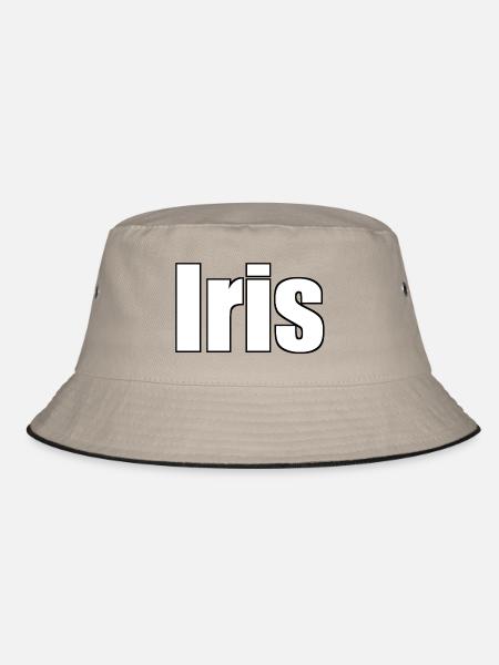Iris - Bucket Hat - Khaki/Schwarz - Vorne
