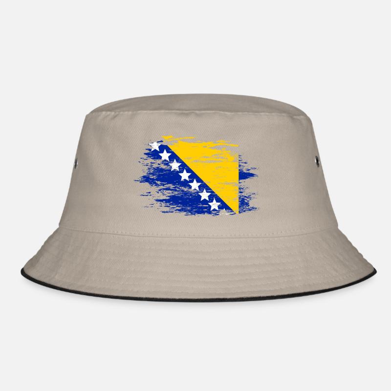 Bosnien Flagge used Bucket Hat