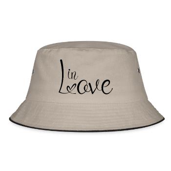 In Love - Bucket Hat - khaki/black - Front
