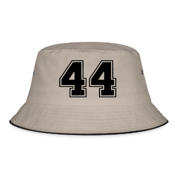 44 - Bucket Hat - Khaki/Schwarz - Vorne