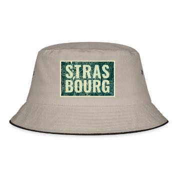 Strasbourg City Map – Urban Design - Bucket Hat - khaki/black - Front