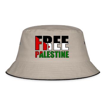 Free palestine - Bob - kaki/noir - Devant