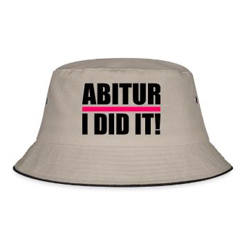 Abitur - Bucket Hat - Khaki/Schwarz - Vorne