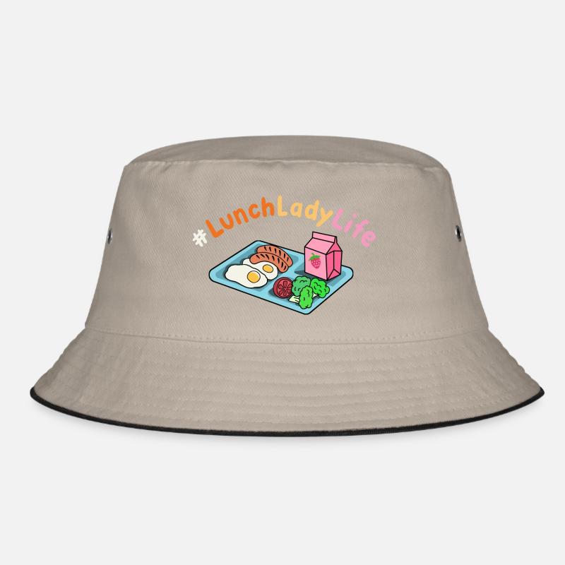 Mittagessen Schule Cafeteria Crew Bucket Hat