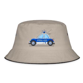 Voiture de Police Bleu - Bob - kaki/noir - Devant