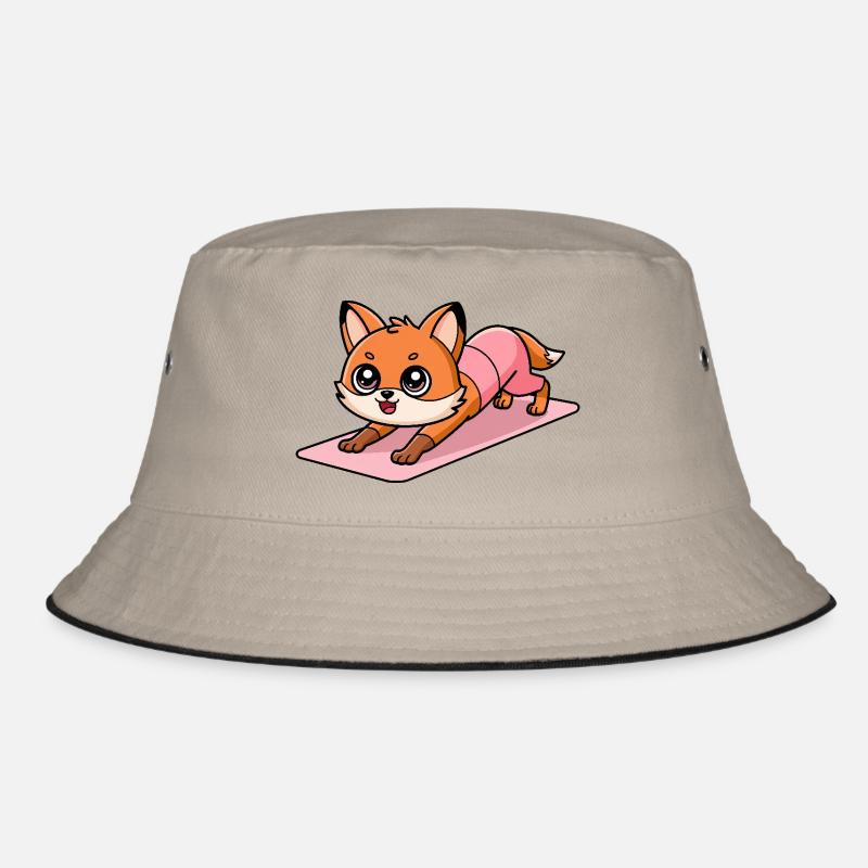 Fuchs Yoga - Bucket Hat - Khaki/Schwarz