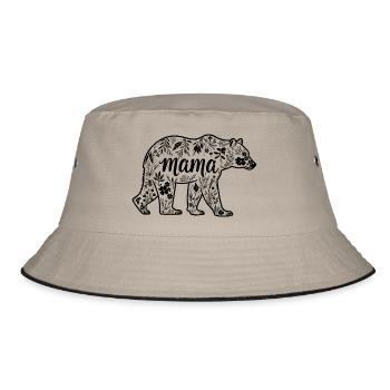 Mama Bear - Mama Bear - Bucket Hat - khaki/black - Front