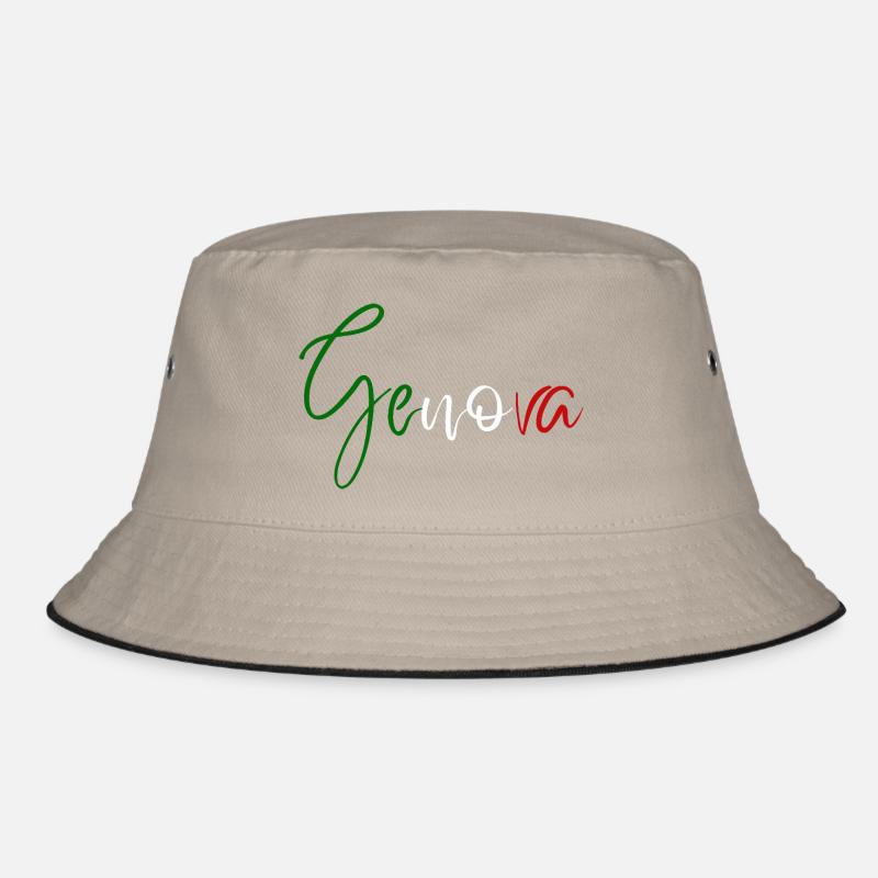 Amo Genoa, elegantes minimalistisches Design Bucket Hat