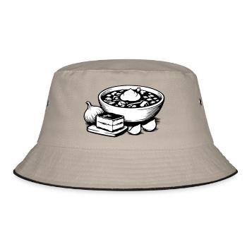 Borsch - Bucket Hat - Khaki/Schwarz - Vorne