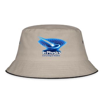 Everything is Relative – In Physics Design - Bucket Hat - khaki/black - Front