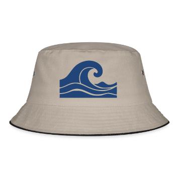 Cadeau de vacances Wave Minimal Sea Beach - Bob - kaki/noir - Devant