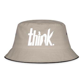Schach - Bucket Hat - Khaki/Schwarz - Vorne