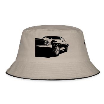 V8 - Bucket Hat - Khaki/Schwarz - Vorne