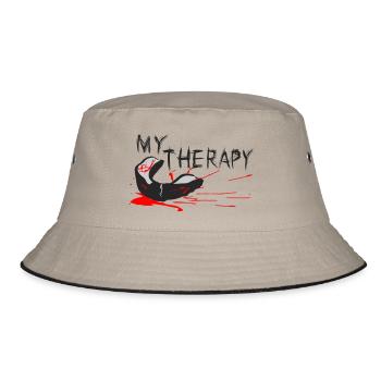My Therapy - Bucket Hat - khaki/black - Front
