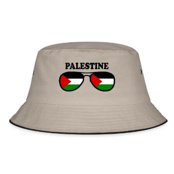 Palästina - Bucket Hat - Khaki/Schwarz - Vorne