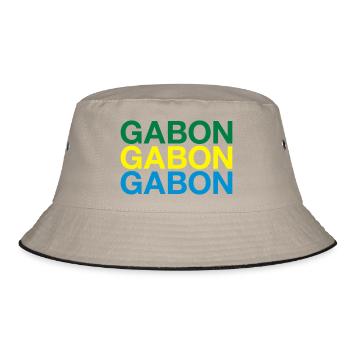 GABON flag - Bucket Hat - khaki/black - Front