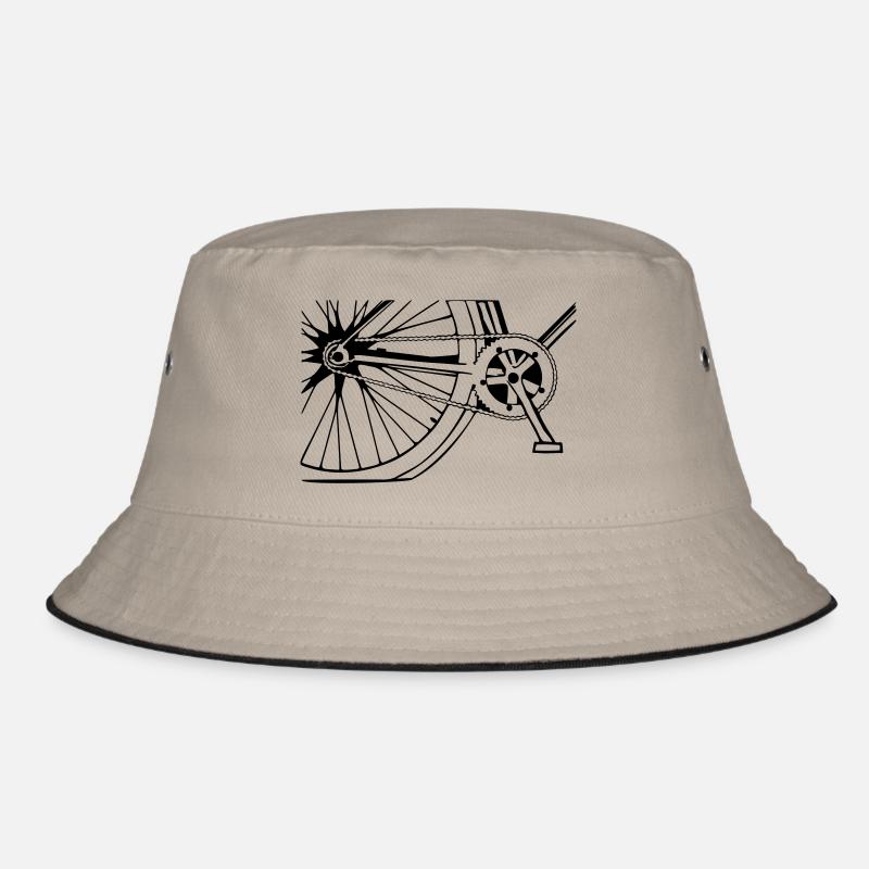 Fahrrad - Bucket Hat - Khaki/Schwarz
