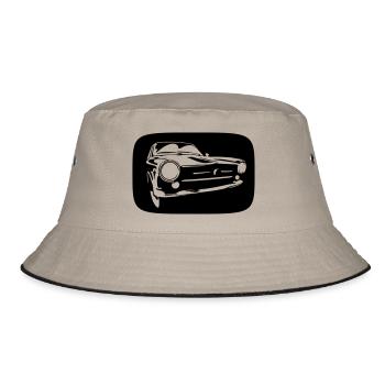 car - Bucket Hat - khaki/black - Front