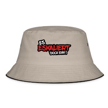 IT IS ESCALING EHH! - Bucket Hat - khaki/black - Front