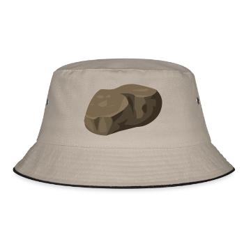 Stein - Bucket Hat - Khaki/Schwarz - Vorne