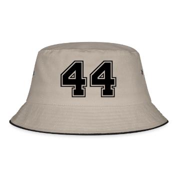 44 - Bucket Hat - Khaki/Schwarz - Vorne