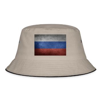 Russie Drapeau Russie Drapeau - Bob - kaki/noir - Devant