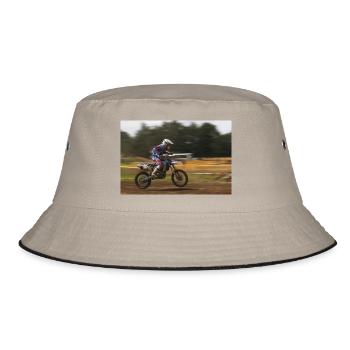 Motocross Action - Bucket Hat - Khaki/Schwarz - Vorne