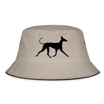 Pharao Hound - Bucket Hat - Khaki/Schwarz - Vorne