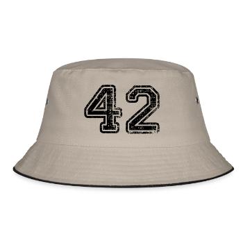 42 - Bucket Hat - khaki/black - Front
