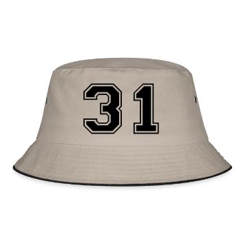 31 - Bucket Hat - khaki/black - Front
