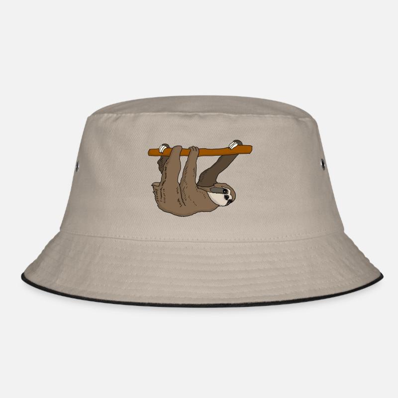 Faultier - Bucket Hat - Khaki/Schwarz