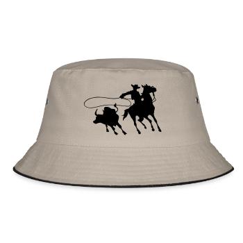 Cowboy - Bucket Hat - khaki/black - Front