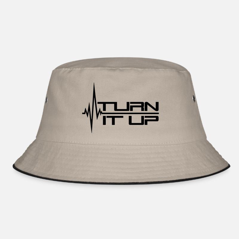 frequenz puls herzschlag turn it up balken striche Bucket Hat
