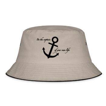 Ancor of life - Bucket Hat - Khaki/Schwarz - Vorne