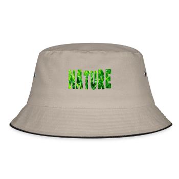 nature - Bucket Hat - khaki/black - Front