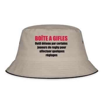 rugby club - Bucket Hat - khaki/black - Front
