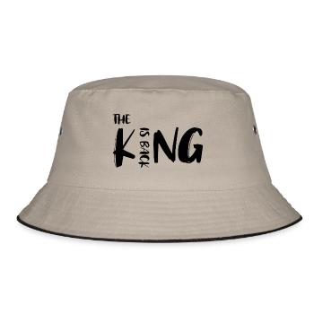 The King is back - Bucket Hat - khaki/black - Front