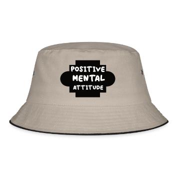 Positive Mental Attitude - Bucket Hat - Khaki/Schwarz - Vorne