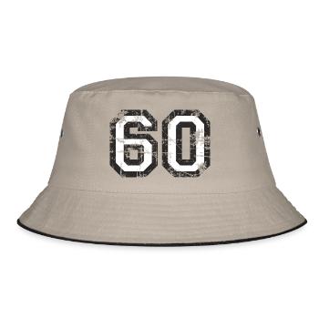 Nombre 60 Soixante 60e Design Anniversaire (FR) - Bob - kaki/noir - Devant