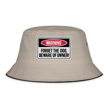 Forget the dog, beware of owner! - Bob - kaki/noir - Devant