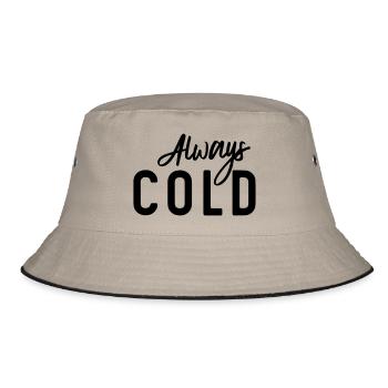 Always Cold - Bucket Hat - khaki/black - Front