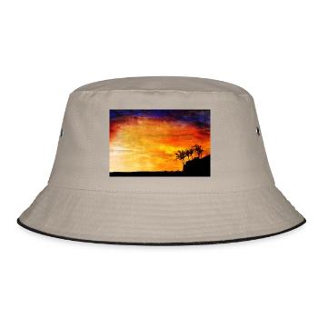 Karibik - Bucket Hat - Khaki/Schwarz - Vorne