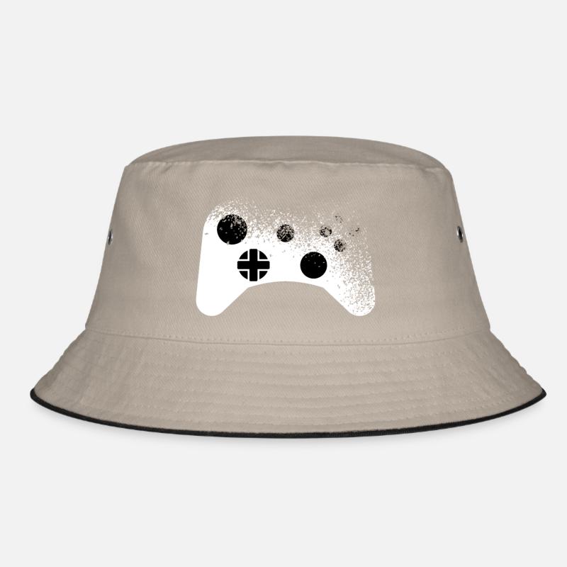 Splatter - Controller Muster für Gamer cool Bucket Hat