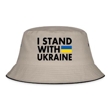 I stand with ukraine - Bob - kaki/noir - Devant