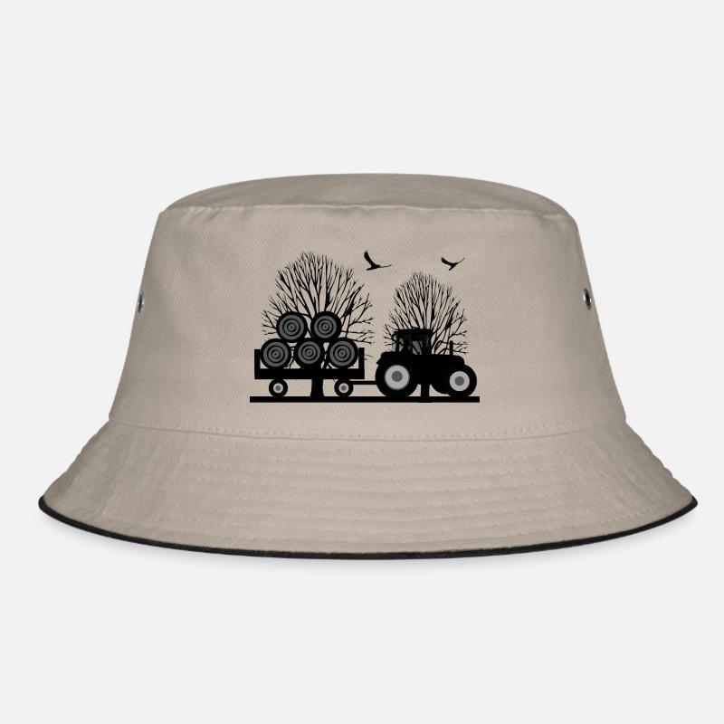 Traktor - Bucket Hat - Khaki/Schwarz