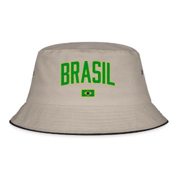 Brazil | Brasil - Bucket Hat - khaki/black - Front